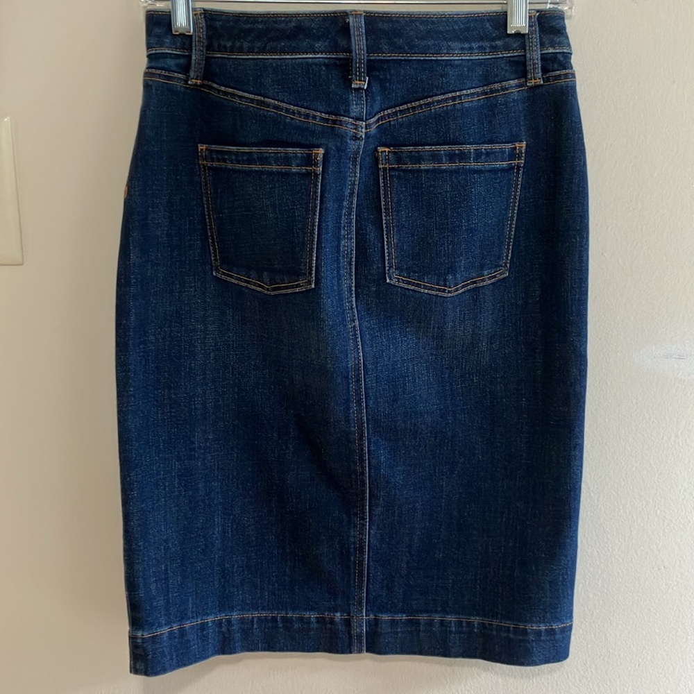 Talbots EUC Petite Denim Pencil Skirt - Picture 2 of 9
